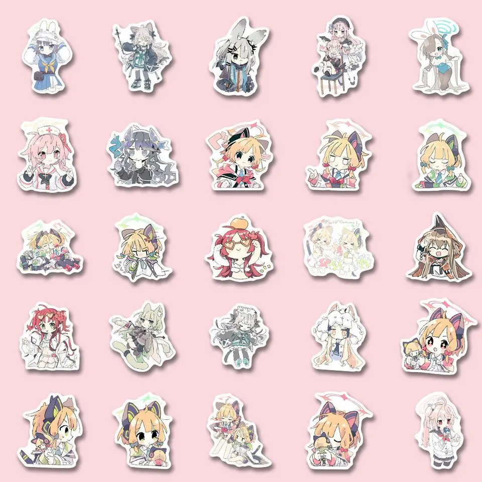 シール・ステッカー hina 110PCS Anime Blue Archive Sorasaki Hina Girl Stickers For Laptop
