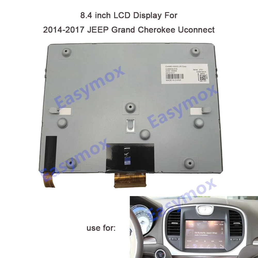 

DJ084NA-01A 8.4 Inch LCD Display OEM Car s DVD GPS Navigation Automobile Dashboard for Chrysler Dodge Repair