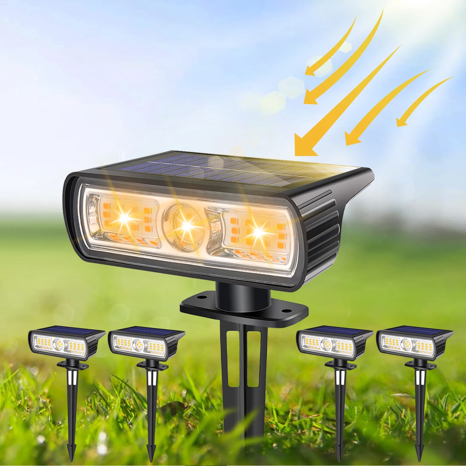 4 Pack Solar Lights… - image