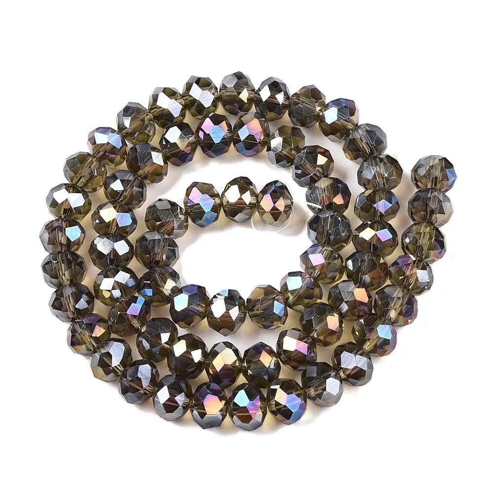 PandaHall 20 Stränge Glasperlen Mehrfarbig AB-Beschichtet Facettiert 8x6mm für DIY Schmuckherstellung – Detail 19