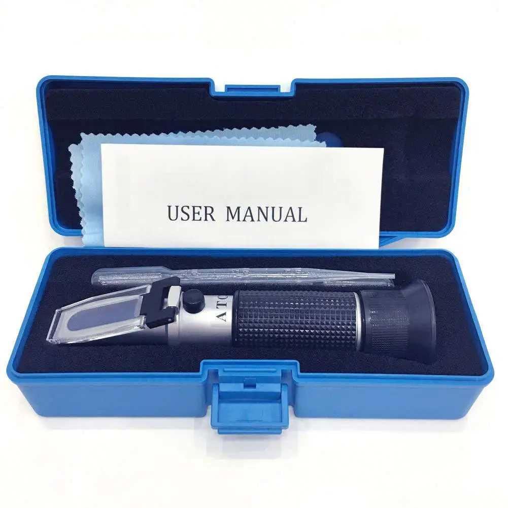 Handheld Refractometer Sugar Meter 0-90 Sugar Content Measuring Instrument Refractometer Dessert Cream Syrup Juice Sugar Meter
