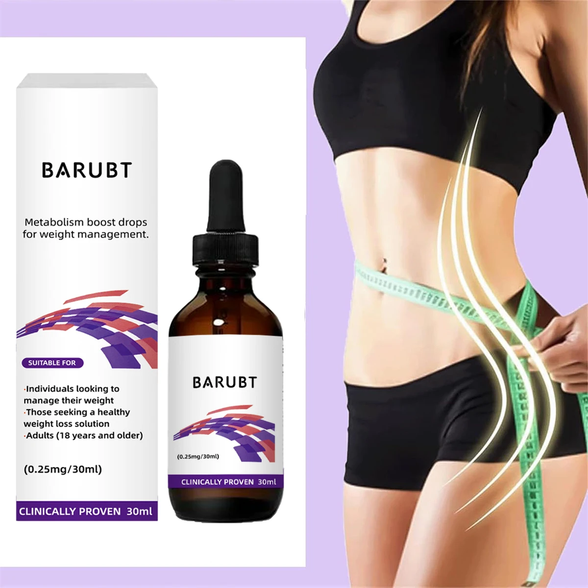 BARUBT body massage oil 30ml to promote metabolic vitamin drops digestion and firming plasticity