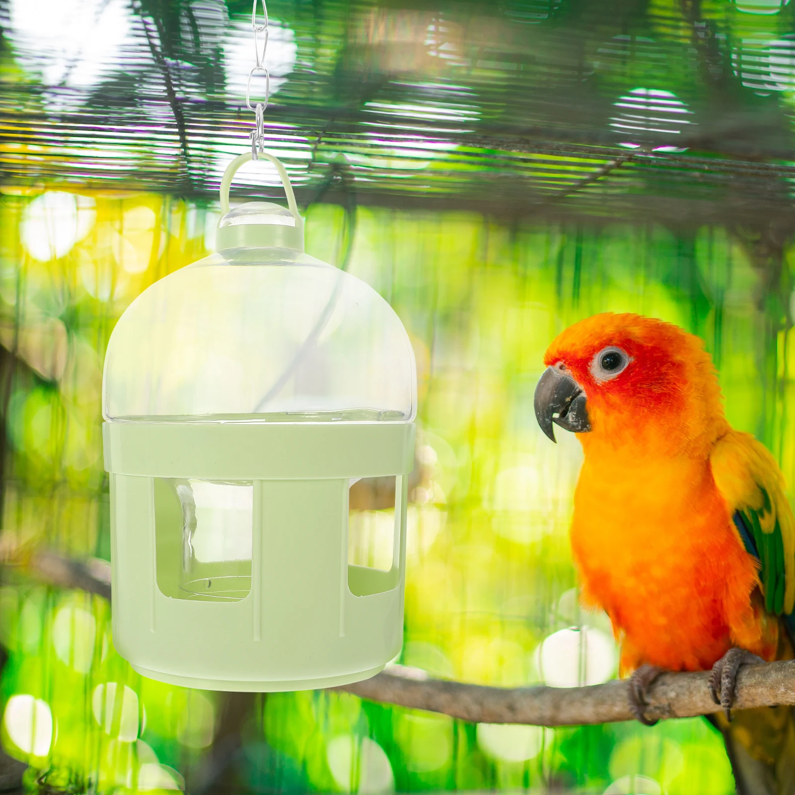 

Automatic Bird Feeder Large Capacity Waterer for Parrots Doves Quail Pigeon Supply Plastic Portable Easy Clean Pet Accessories