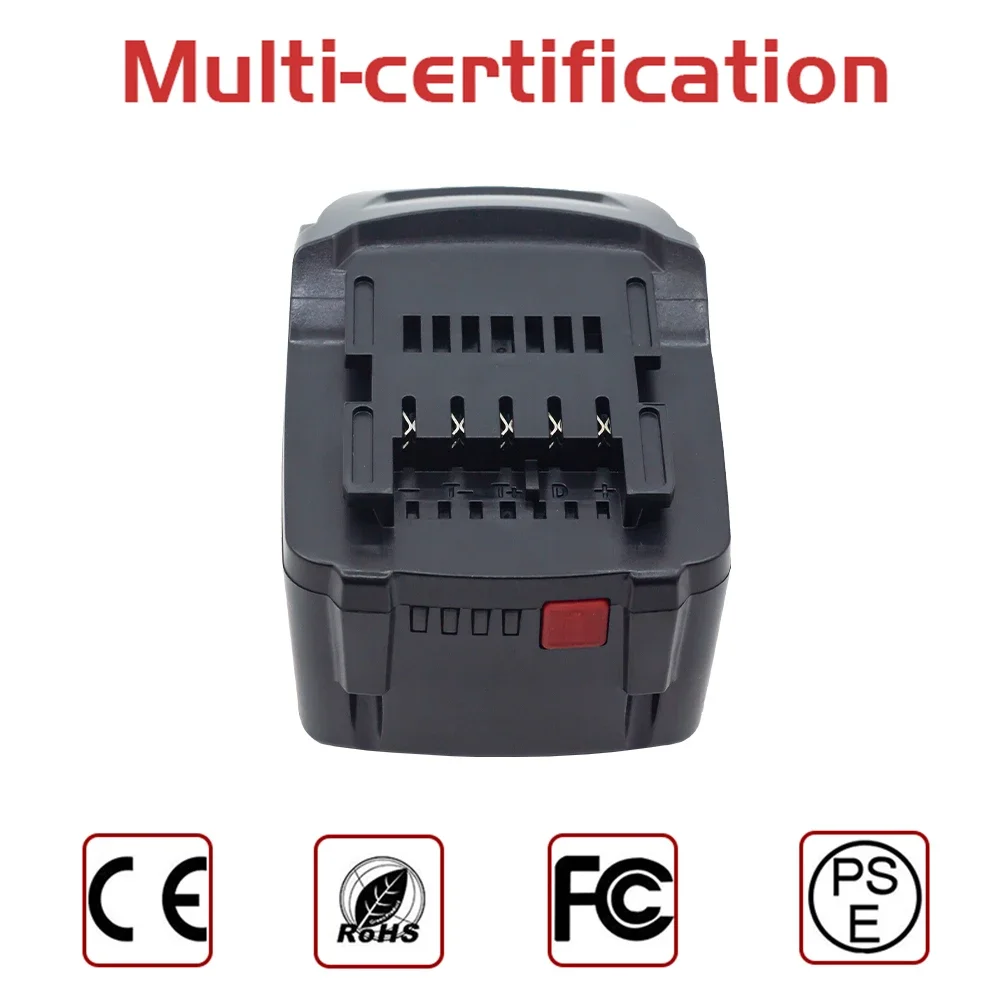 Higher Quality 18V 5Ah li-ion Battery For metabo18V BSZ18 Wireless Power Tools Drill bit 625592000 625591000 Spare tool battery