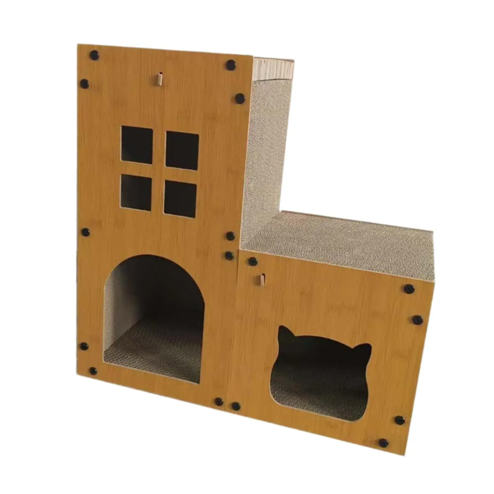 Cat Scratcher House Lounge Climb Stretch Stable Double Layer Training Play Activity Center for All Ages Cat Kittens Cat Birthday