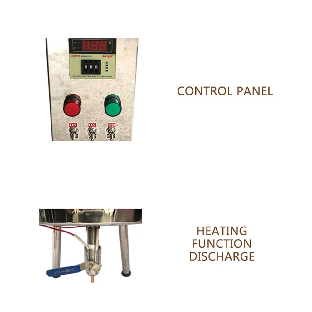 Máquina de llenado de lápiz labial de 30L, máquina de llenado de yeso y jabón hecha a mano, máquina de calentamiento de cera