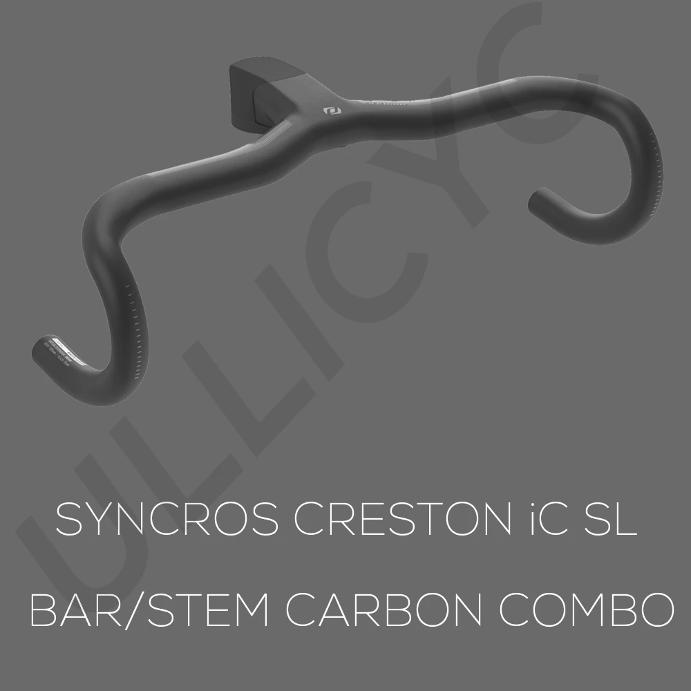 SYNCROS Bicycle Handlebar T800 Integrated Carbon Road Handlebar 31.8mm With 28.6mm converter Aero Bike Accessories Width 380~440