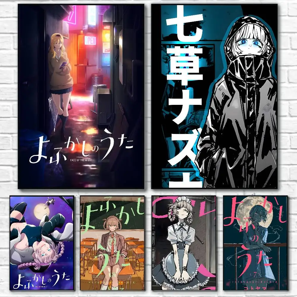 Anime Nazuna Yofukashi No Uta-B Poster Leinwand Malerei Poster mit Drucken Home Schlafzimmer Wohnzimmer Dekoration Geschenk