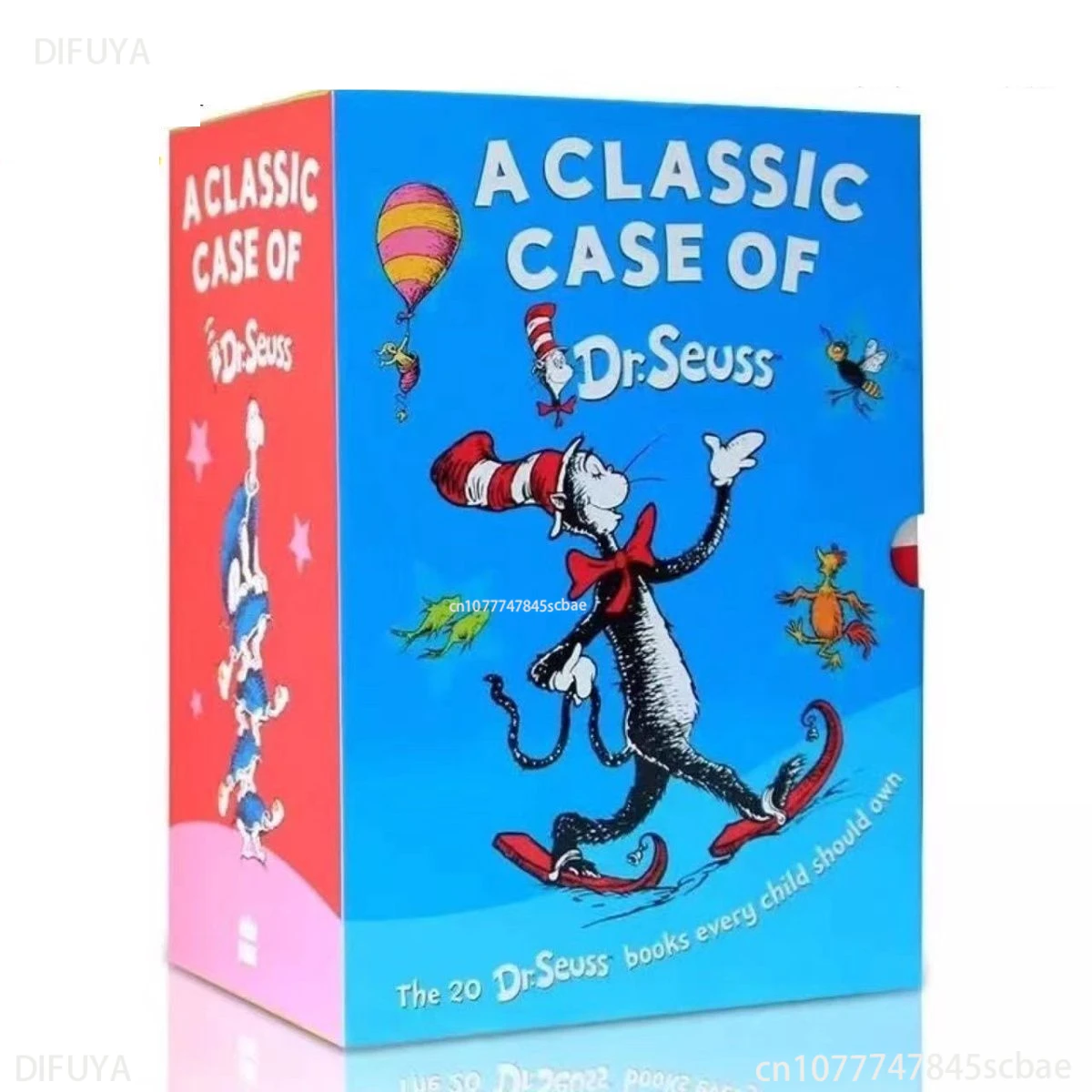 20 Books A Classic Case of Dr. Seuss Series Interesting Story Children's Picture English Books Kids Learning Toys