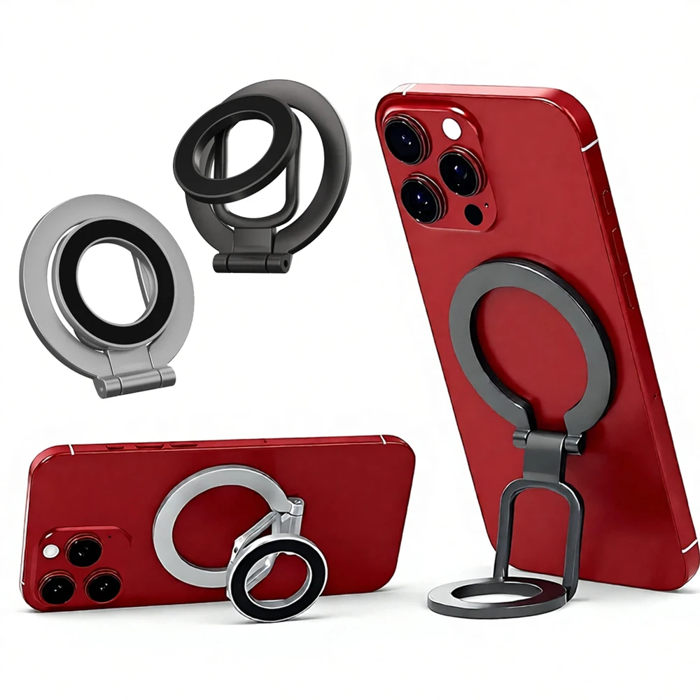 

Двусторонний держатель для телефона, магнитная подставка для телефона, подставка, магнитная ручка для MagSafe iPhone 16, 15, 14, 13, 12 Pro Max, автомобильный держатель