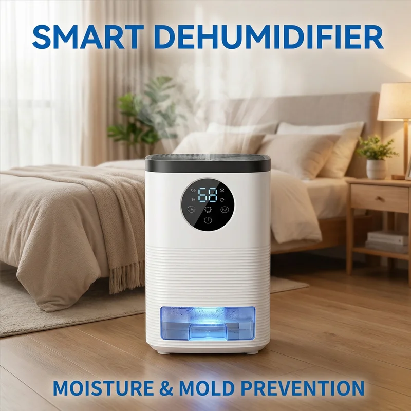 

Small household smart dehumidifier 1600ml self-stop noise reduction moisture-proof and mildew-proof suitable for bathrooms