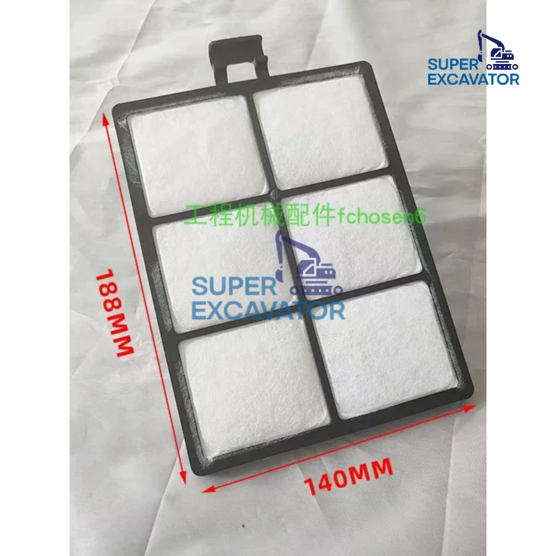 For Komatsu PC56-7 Excavatorpc 60-8 Internal and external air conditioning filter mesh filter cleaner forklift