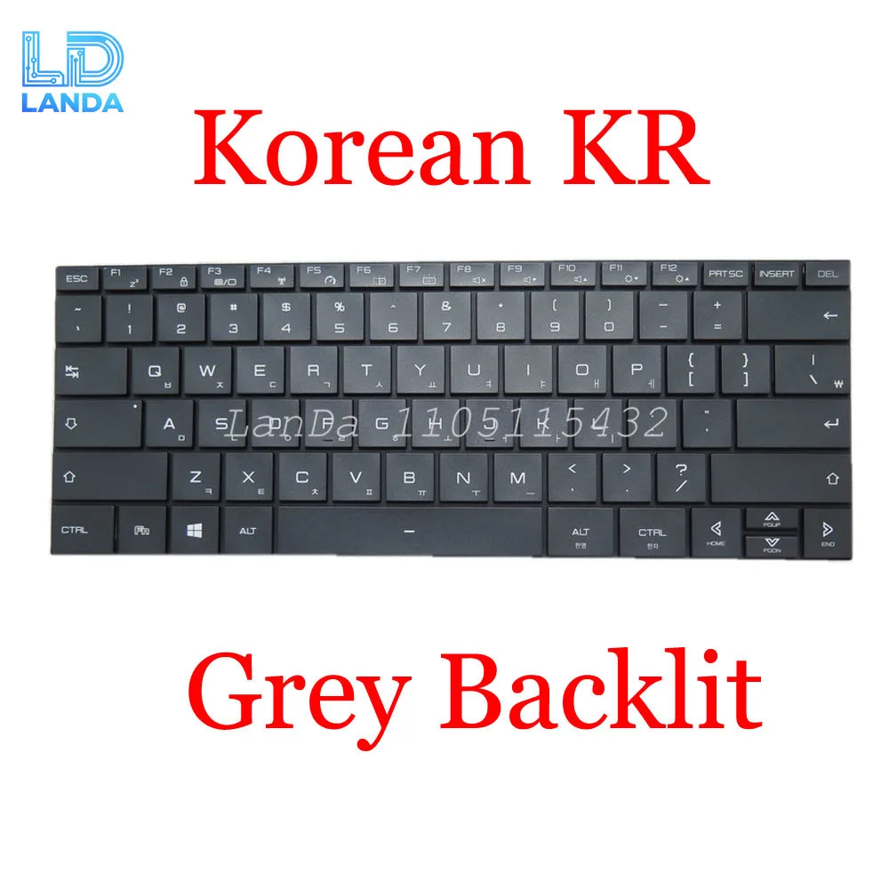 

Gray/Sliver Laptop Backlit US KR JP TR Keyboard For 한성컴퓨터 For Hansung TFX242 TFX242XA TFX245 TFX245S TFX4450H TFX4470H New