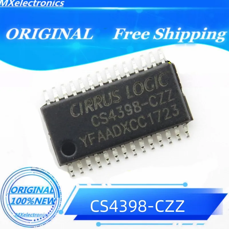 10PCS/LOT NEW100% CS4398 CS4398-CZZ New Audio IC Audio D/A Converter IC  120DB 192KHz Audio DAC