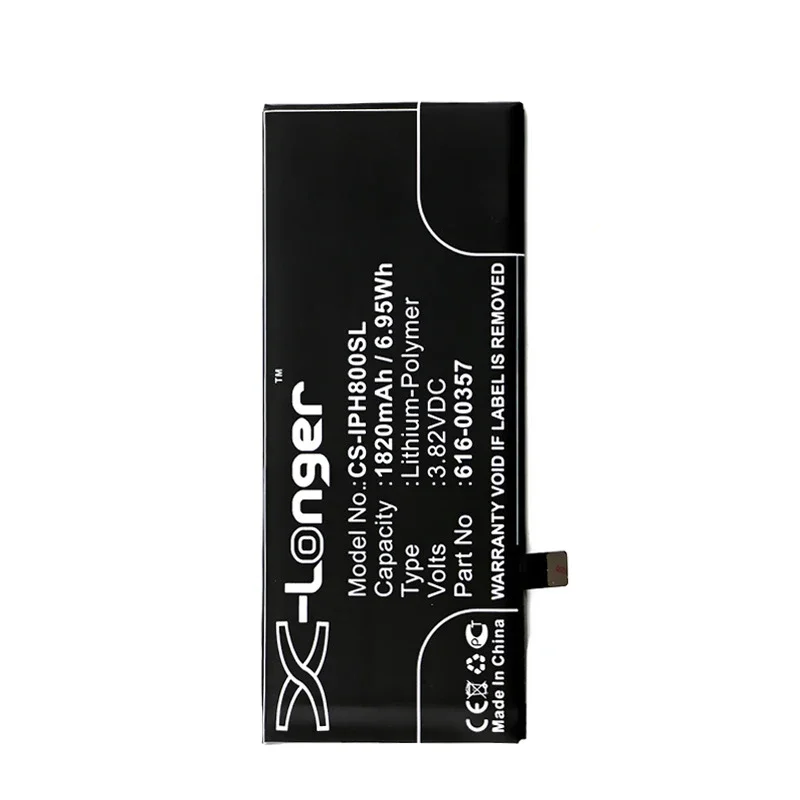 For IPhone 8 A1863 Mobile Phone 616-00358 616-00357 CS-IPH800SL 1802mAh Lithium Battery Pack