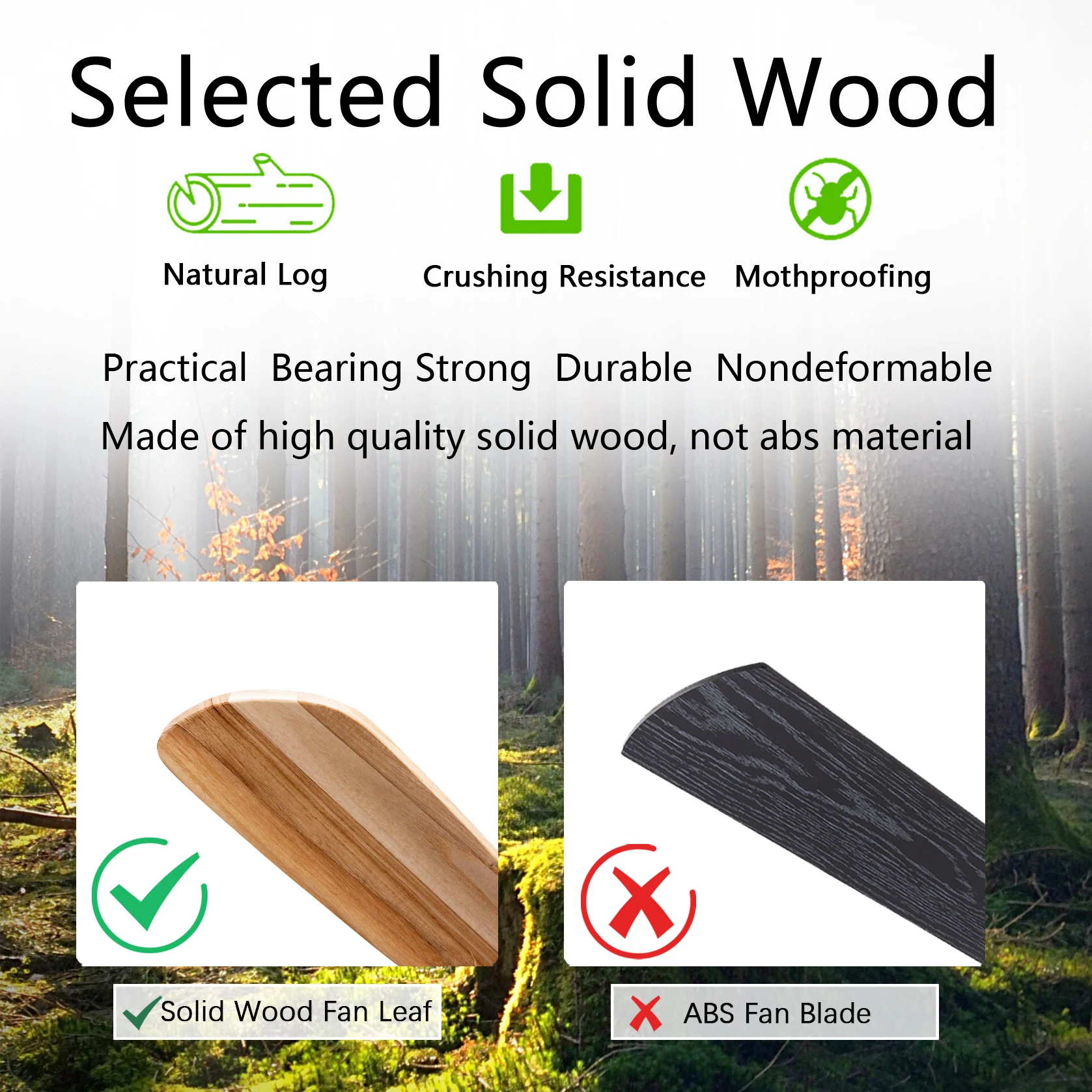 42 52 60 بوصة مروحة سقف من الخشب الطبيعي مع أضواء التحكم عن بعد محرك تيار مستمر هادئ Ventiladores De Techofor 85-265 فولت مراوح السقف