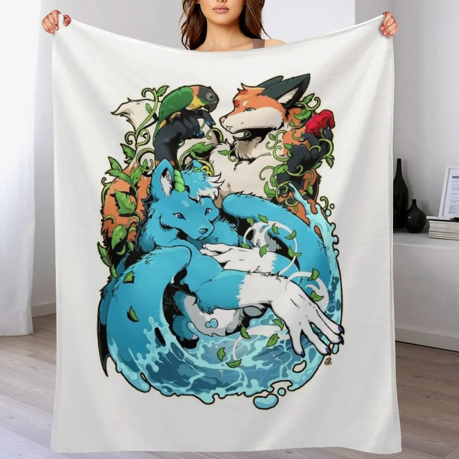 

Harmony Throw Blanket Soft Plush Plaid Hair Blankets Sofas Of Decoration Weighted Blankets