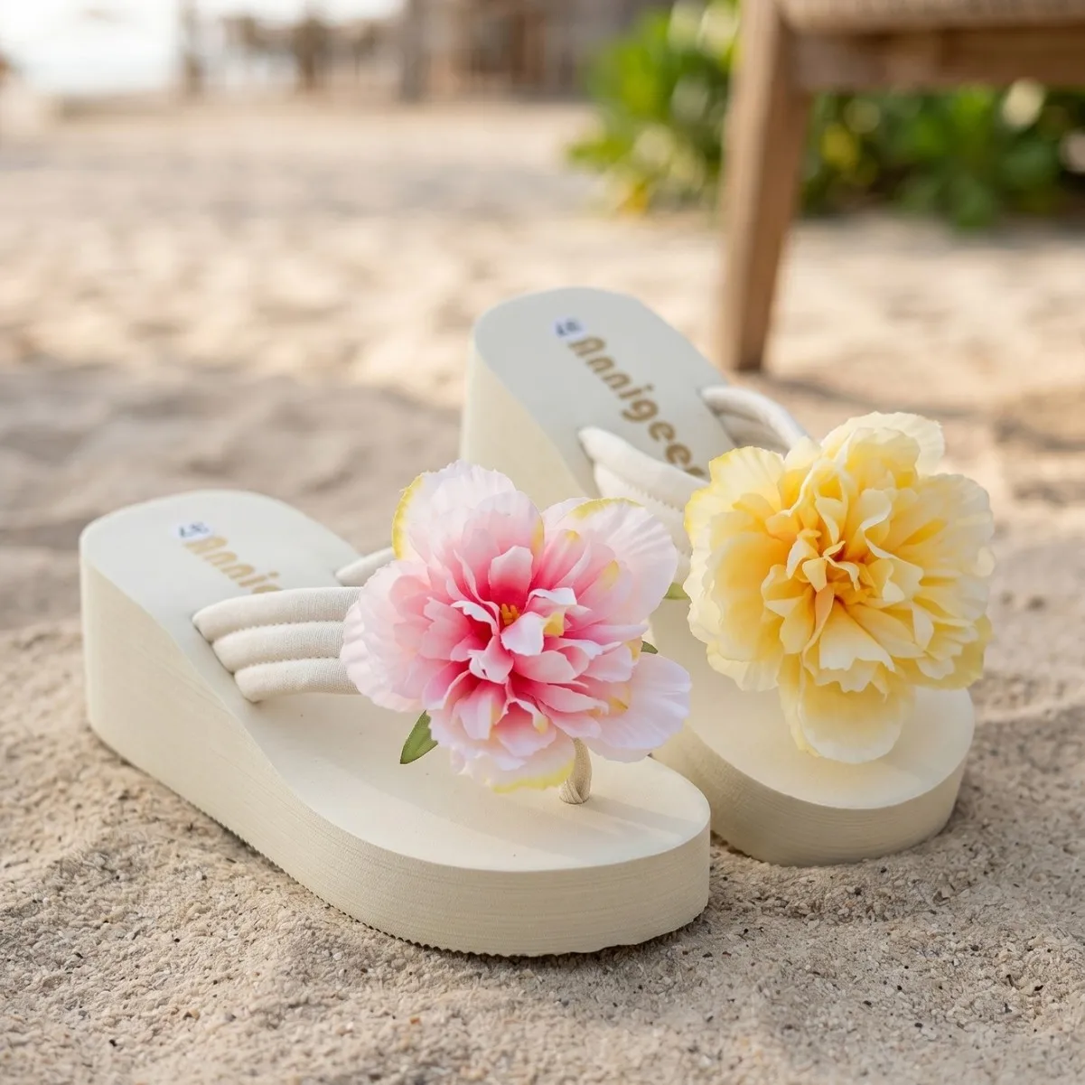 Summer 2026 Women Slip on Platform Wedge Comfortable Plus Size Shoes for Women 35-43 Round Toe Non-slip Fashion Slippers