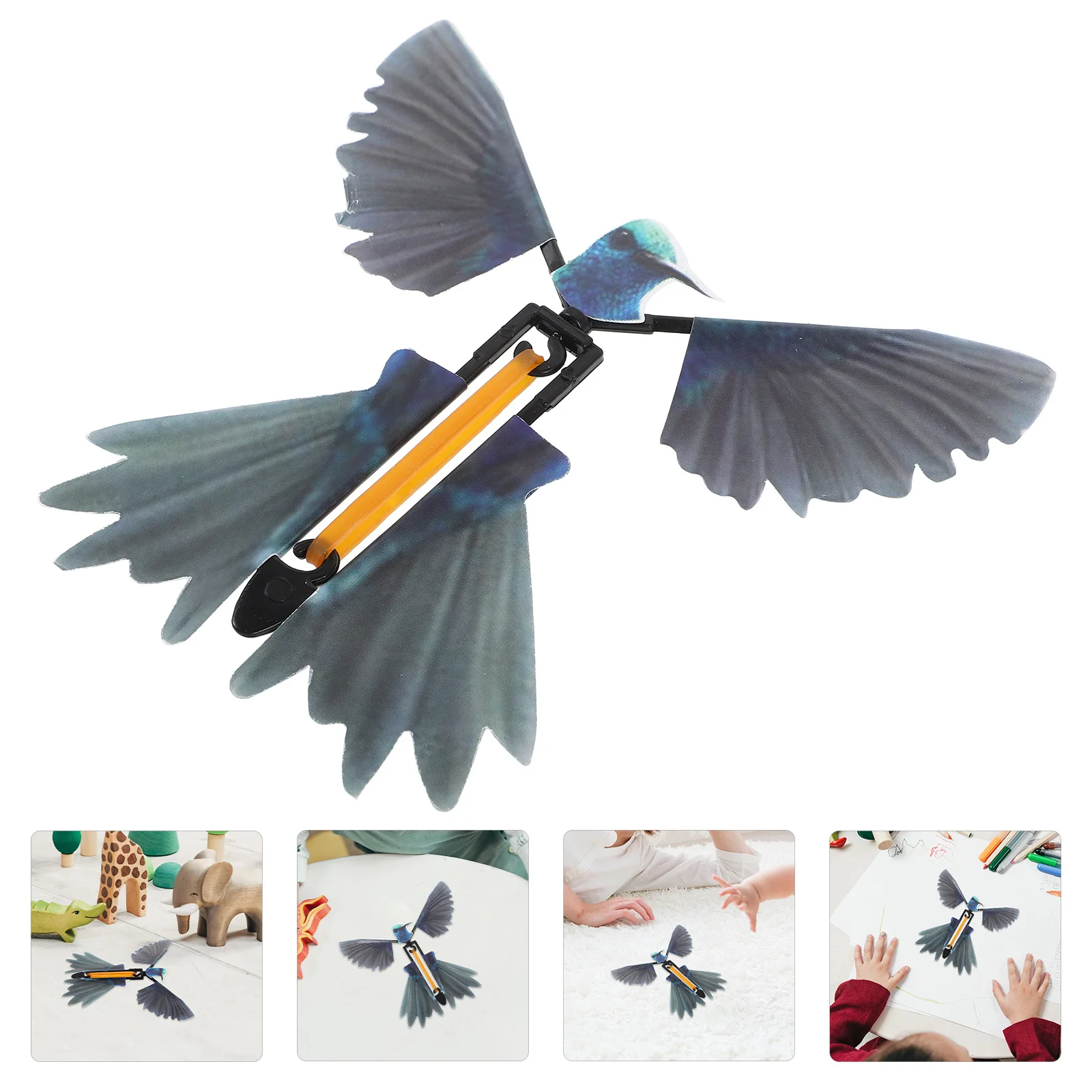 

10pcs Hummingbird Trick Wind Up Flying For Kids Clockwork Birds Prank Party Favor Gift Flying Birds Performance Prop