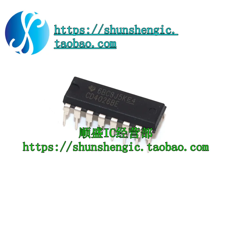 5pieces   CD4026BE DIP16Pin   / IC