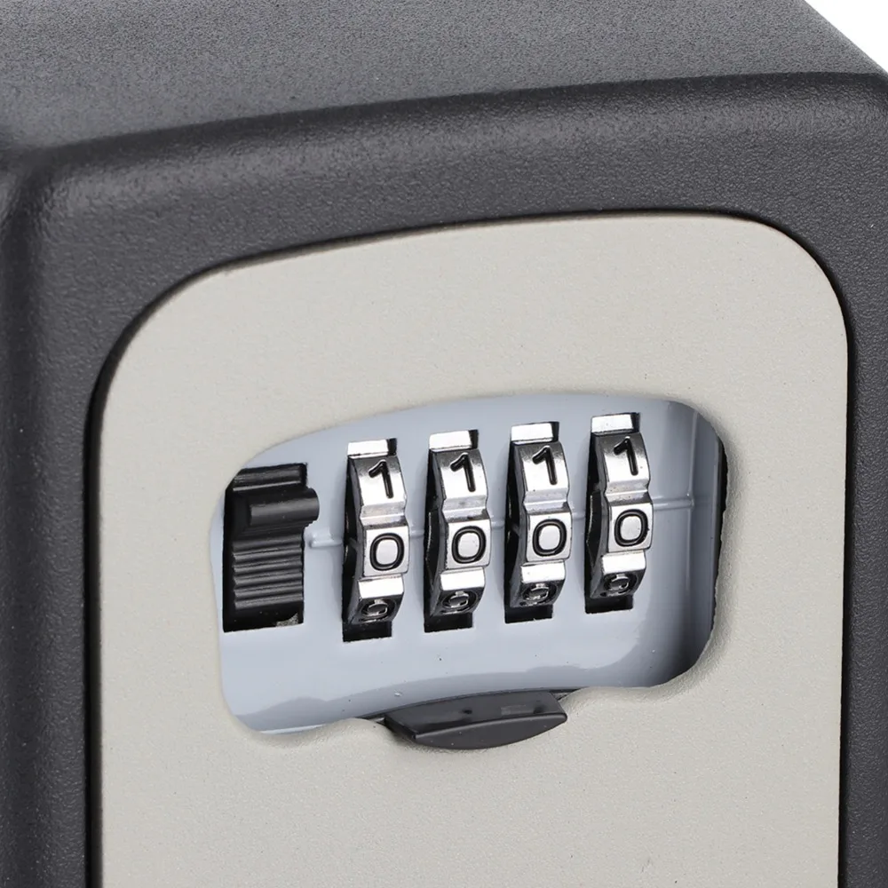 

Высокозащищенный сейф для ключей из алюминиевого сплава, надежный и прочный, с 4-значным кодовым замком, для домашнего использования