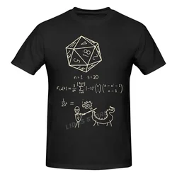 The Science Of 20 Sided Dice TShirt For Male DnD Game Clothing Novelty T Shirt Soft Printed Fluffy