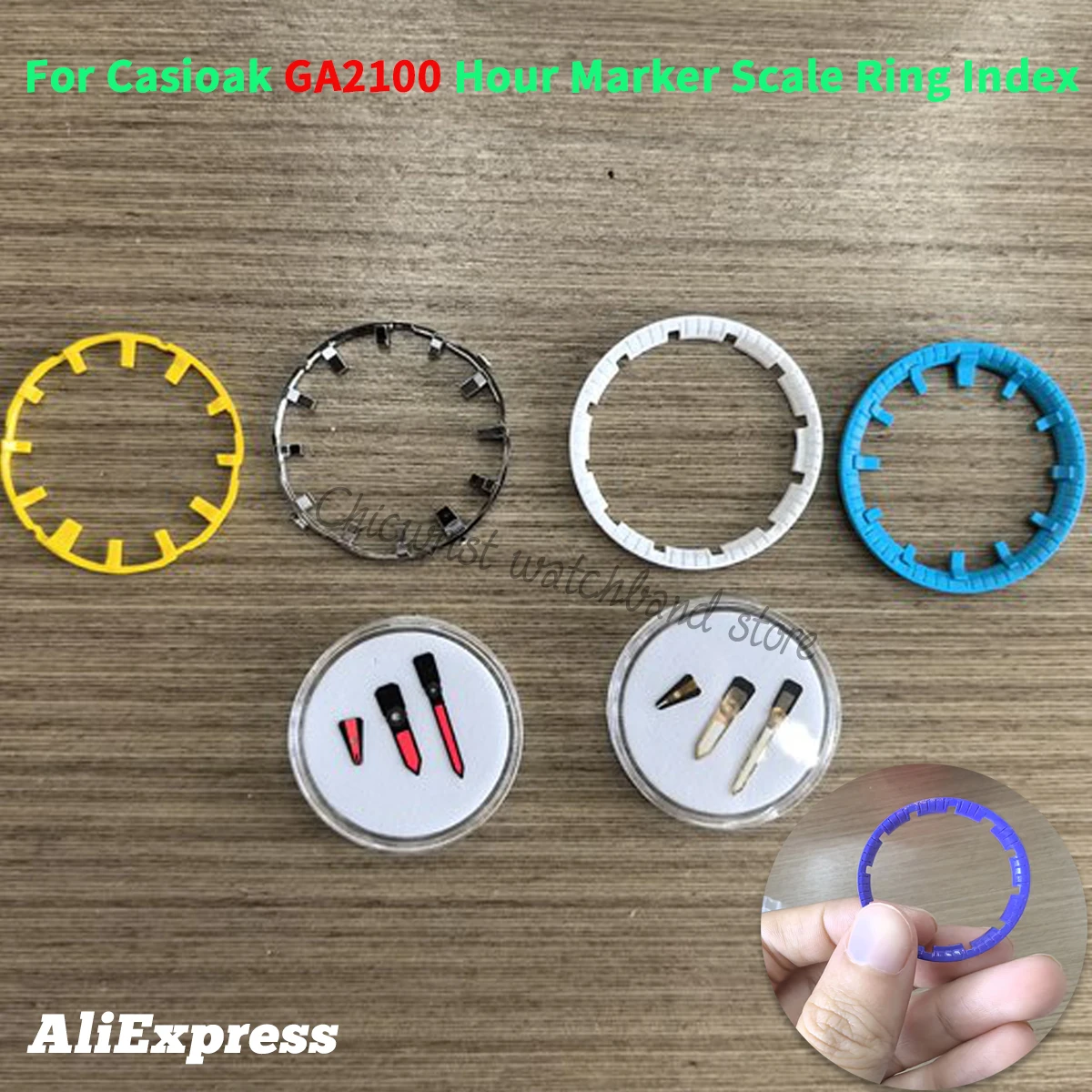 

Для Casioak светящийся часовой маркер GA2100 кольцо циферблата DIY часы весы кольцо индекс модификация циферблата Shoc k GA2100 аксессуары для часов