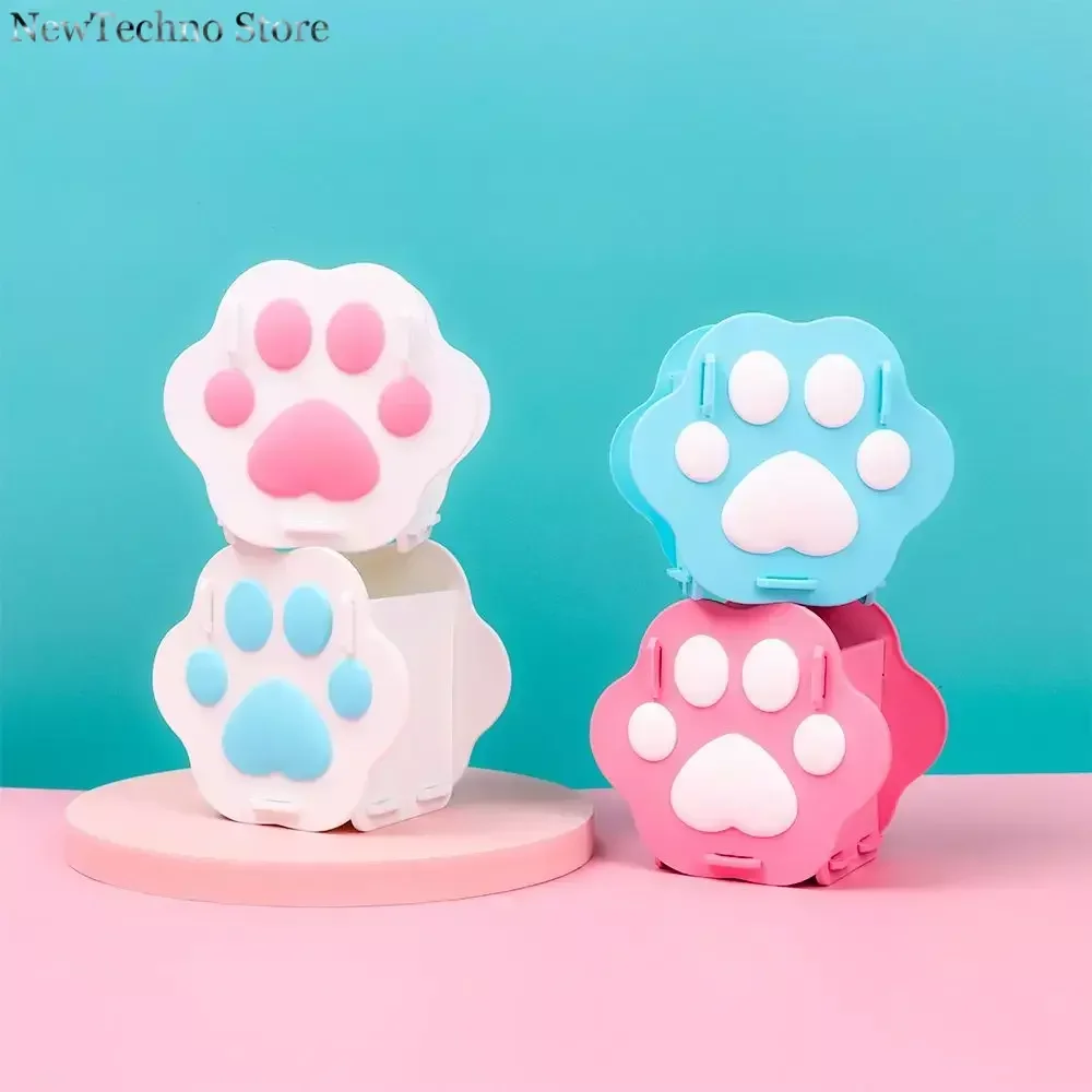 Cute Creative Cat Claw Shape Pen Holder School Office Desktop Organizer Large Capacity Kawaii Stand Pencil Case Desk Decor