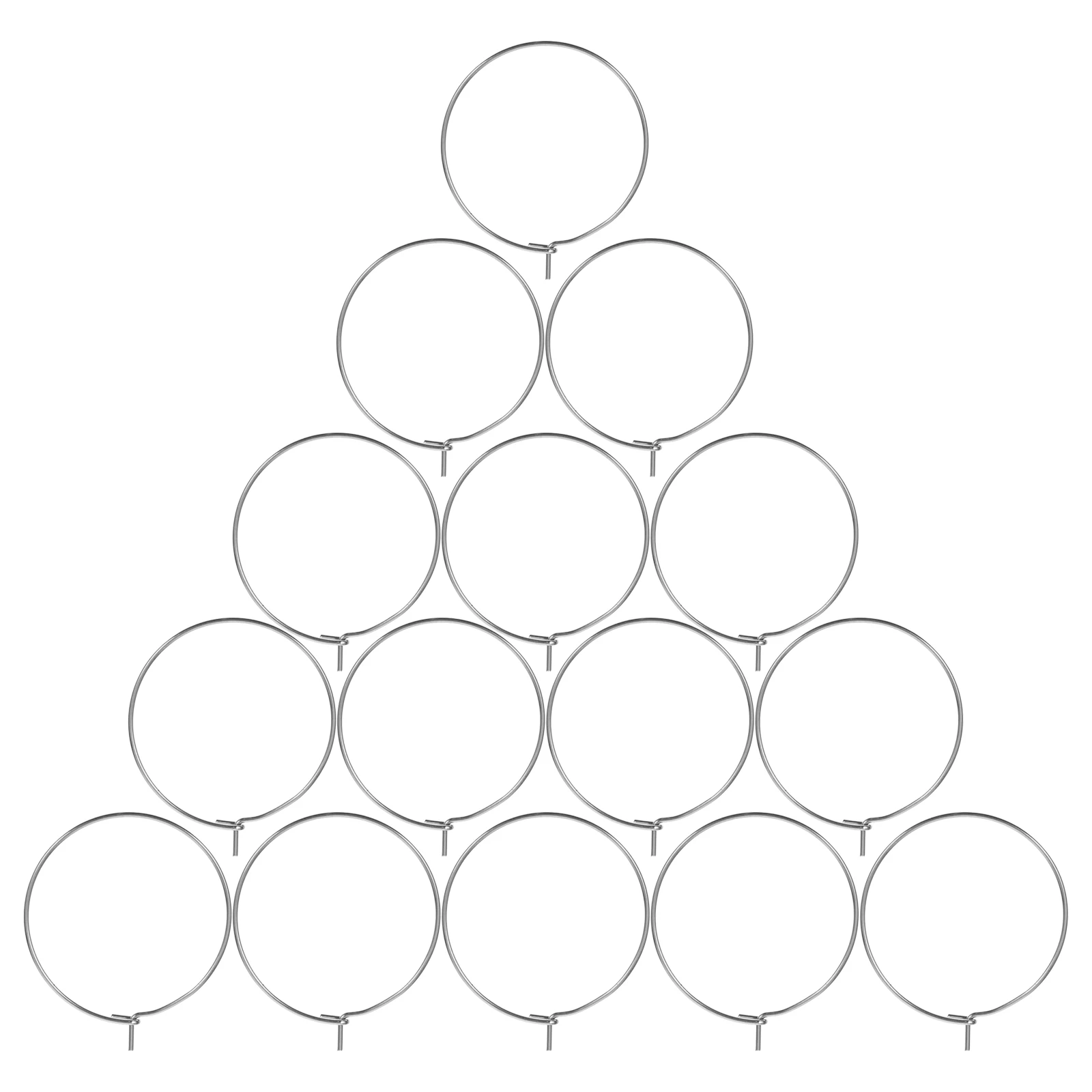 

100Pcs Stainless Steel Earrings Hoops Stable Anti-Color Change Jewelry Rings for DIY Earring Components Making Supplies