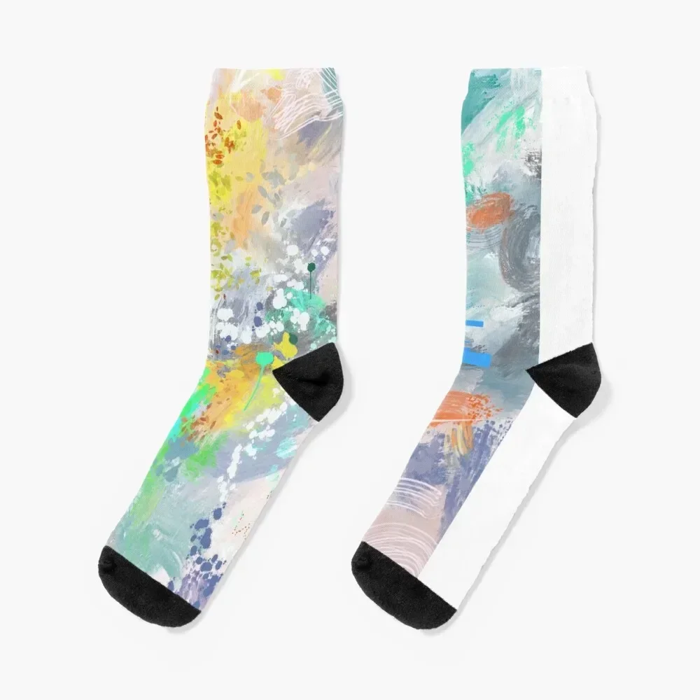 Abstract Feelings 3 Socks cotton funny gift gift sheer Women's Socks Men's