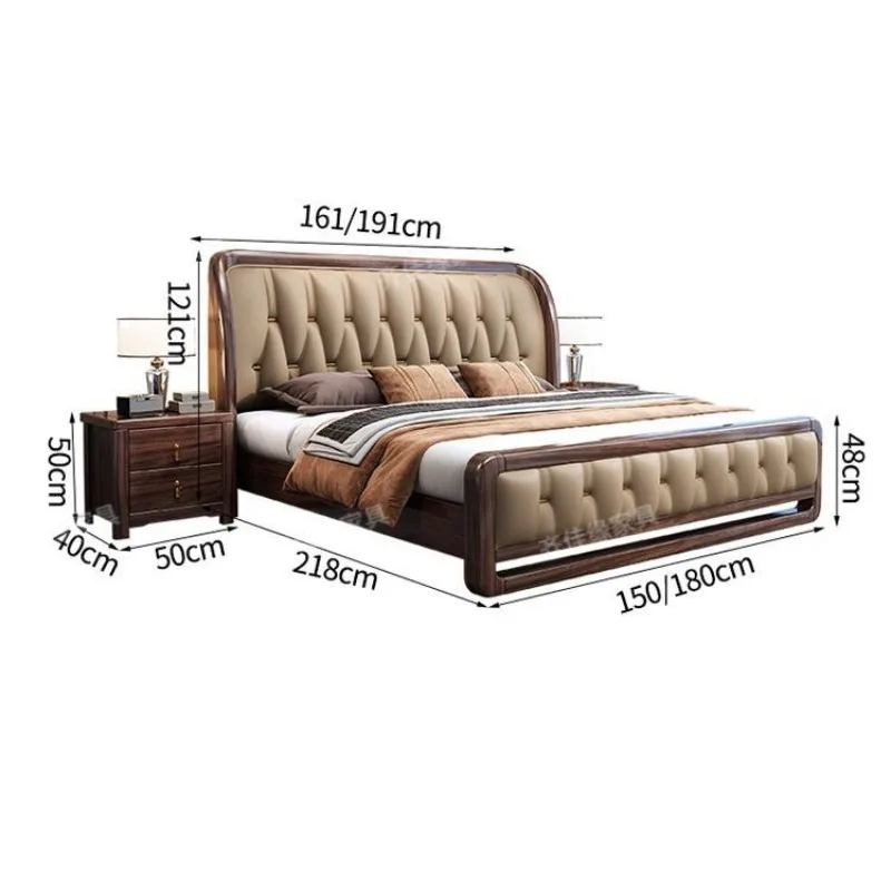 Fancys Luxurys Camas King Unique Frame Camas de quarto Moderns Cabeceira Camas De Casal De Luxo Acessórios para móveis para casa