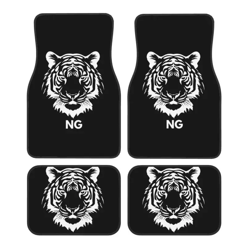 

Занаño patrón logotipo tigre, juego 4-х шт. alfombrillas universales antislizantes, alfombrillas corativas para automóvile