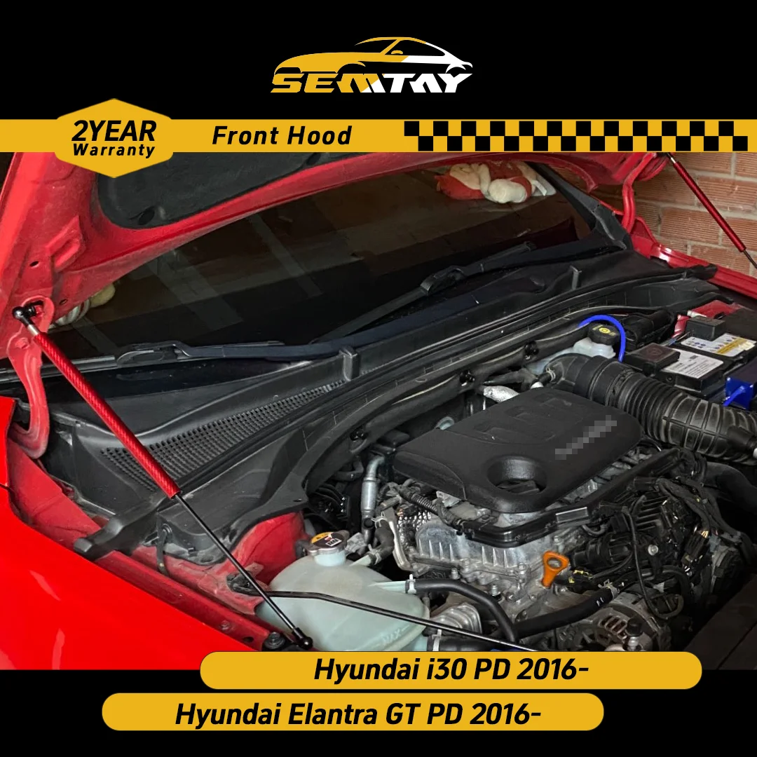 

SEMTAY Hood Struts Compatible with Hyundai i30 PD/ Elantra GT 2016- Bonnet Lift Support spring Shocks Damper