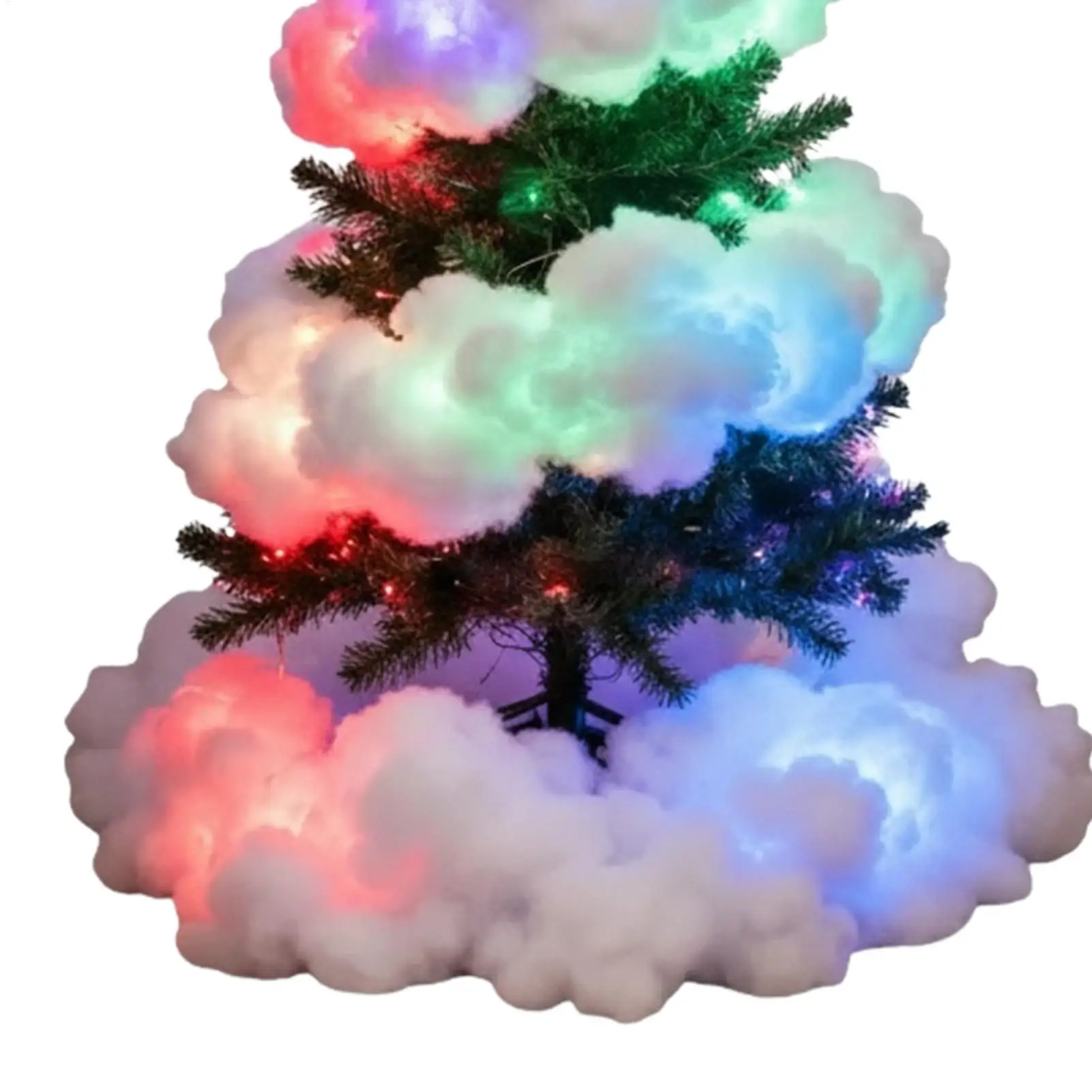 أضواء شجرة عيد الميلاد داخلي 16.4ft مقاوم للماء سحابة متعددة وضع الجنية سلسلة أضواء زينة عيد الميلاد لغرفة المعيشة