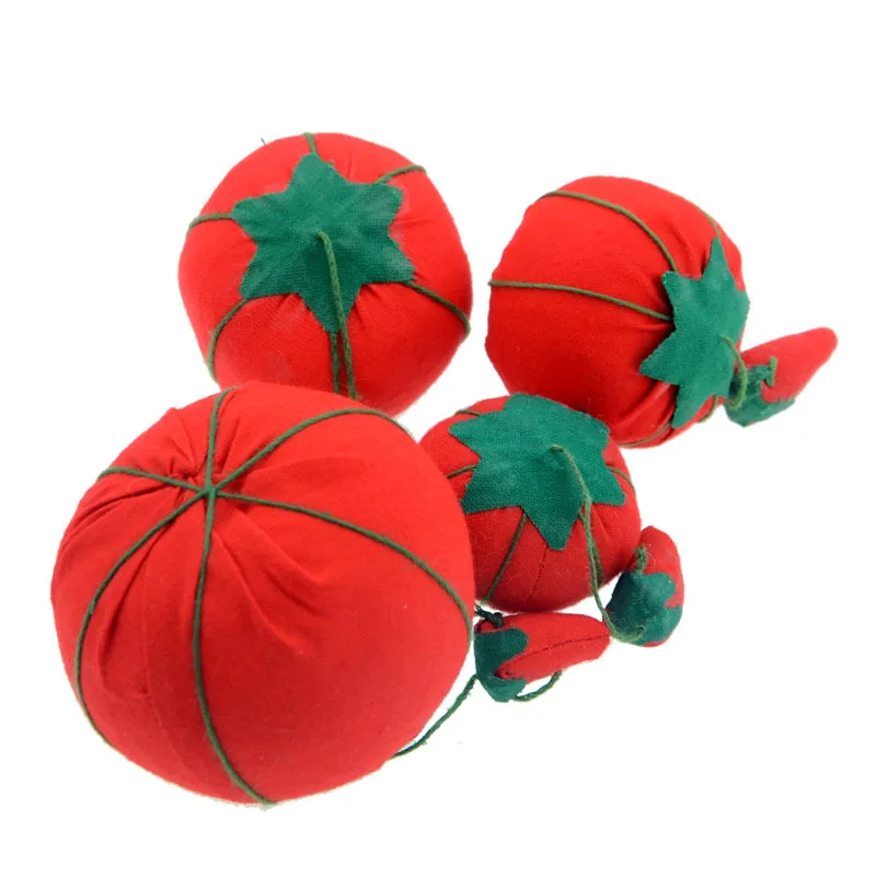 Tomato Pin Cushion with Strawberry Emery DIY Sewing Needles Holder 5-7cm Handwork Sewing Accessories