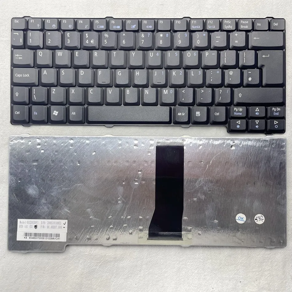 UK Laptop Keyboard For Acer Aspire 1360 1520 1620 1660 TM200 210 220 MODEL K020930F1 UK Layout