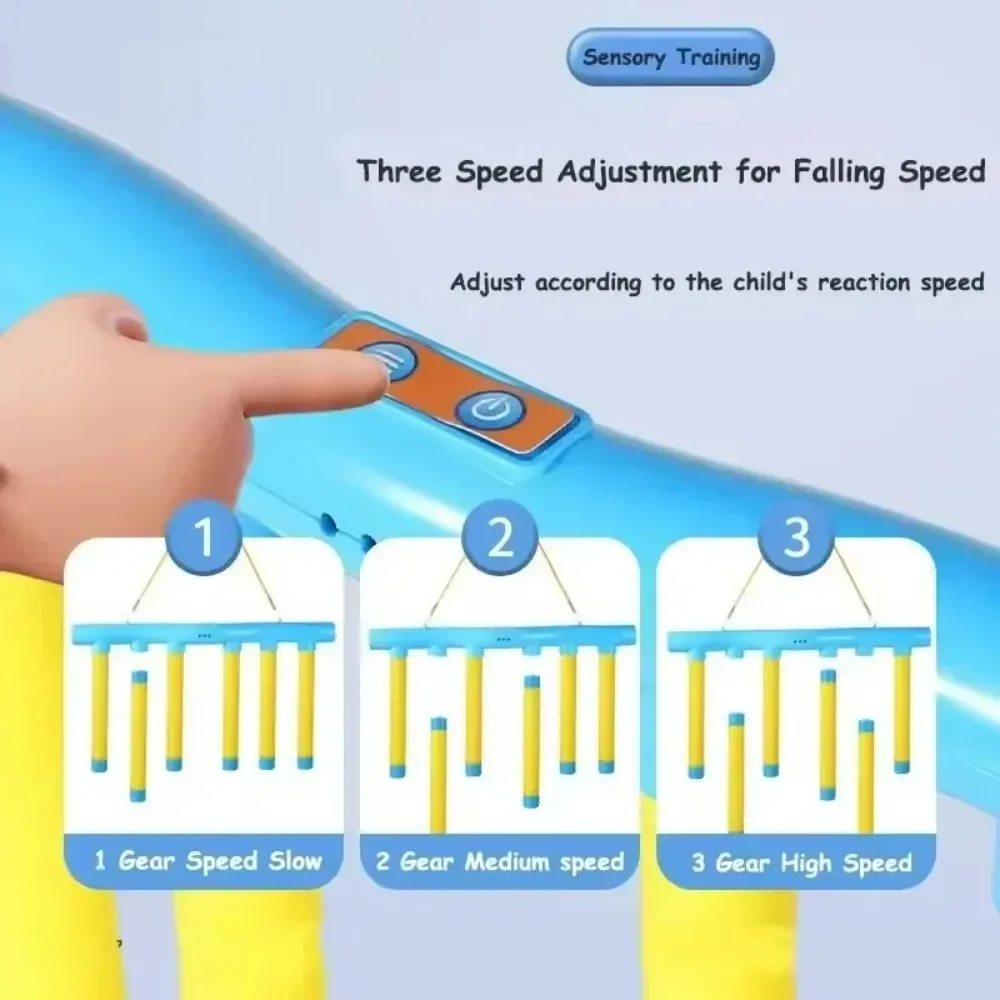 لعبة Catch Sticks Game Falling Sticks لعبة الصيد التكامل الحسي التدريب قطرة الصيد فوز رد الفعل التدريب لعبة التحدي العاكس