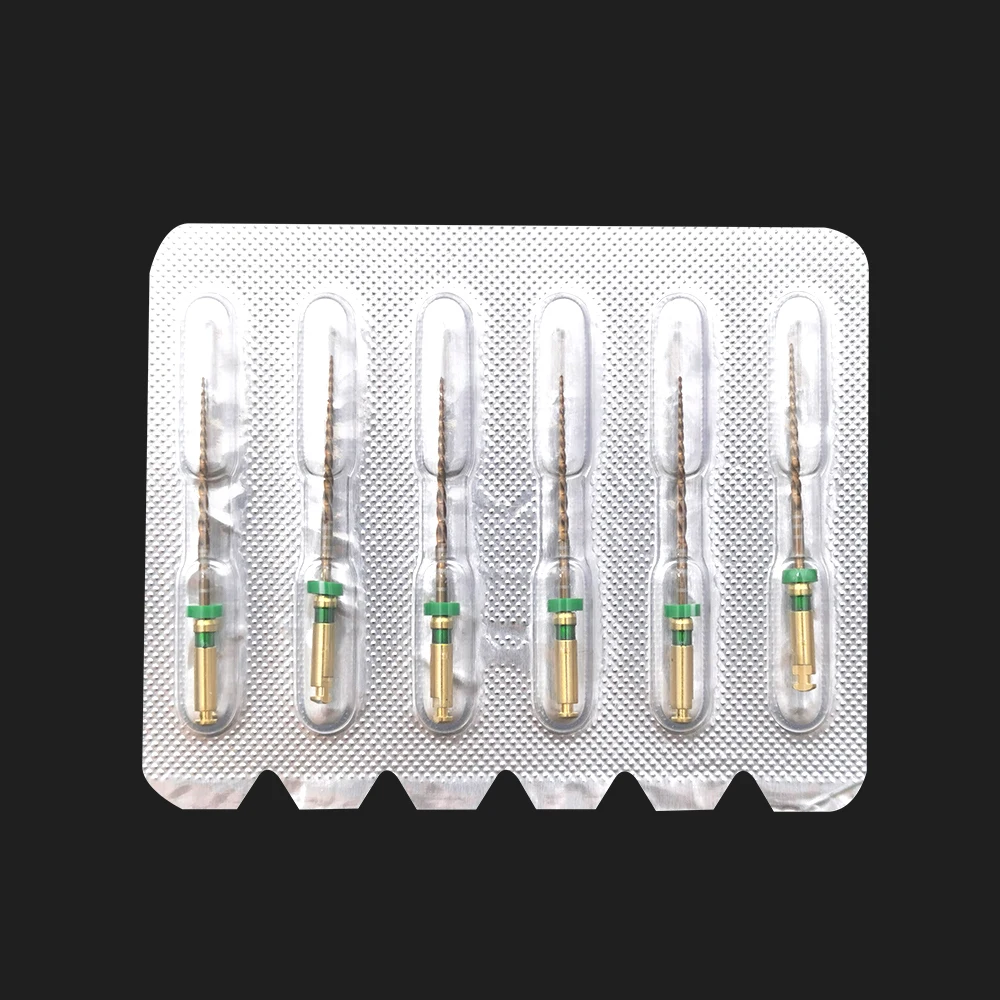 Dental Primary Wave Gold One Feilen, Reciprocating, 6 Stk./Packung, Klein, Mittel, Groß, Dental Endo NITI Rotierende Feilen für Endodontie – Detail 3