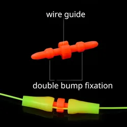10-60 Pieces/set Bobber Float Stop Yellow Orange Fishing Gear Accessories Fishing Float Sea Fishing Clip Wind Pole