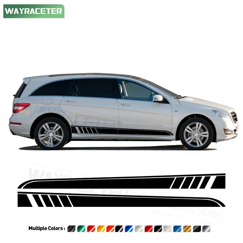 

Edition 1 Carbon Fiber Vinyl Decal Door Side Stripes Sticker For Mercedes Benz R Class W251 AMG R63 R500 R300 R350 Accessories