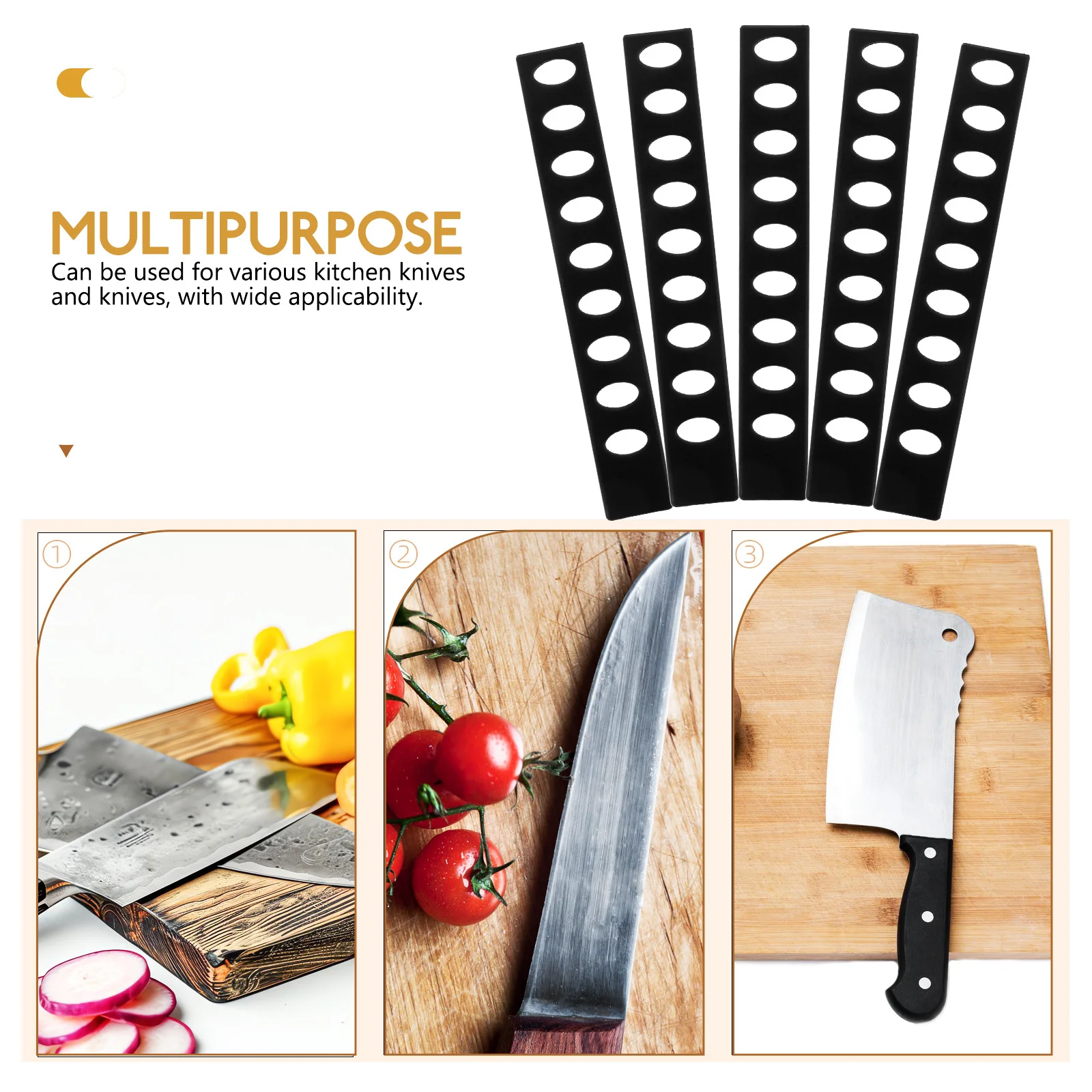 

15pcs Kitchen Cutter Edge Guards Plastic Protector Sleeves For Sharpness Protection Household Cutter Protectors Edge Guard