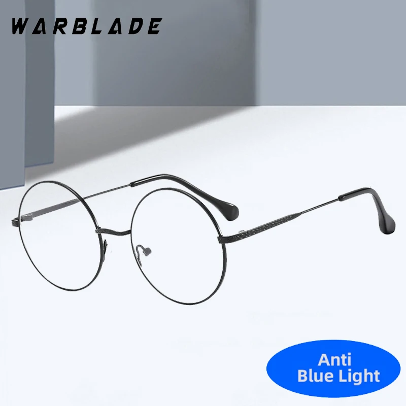 

Retro Metal Round Frame Anti-Blue Light Women Glasses Luxury Brand Design Men Reading Work Eye Protection Optical Eyewear Lentes