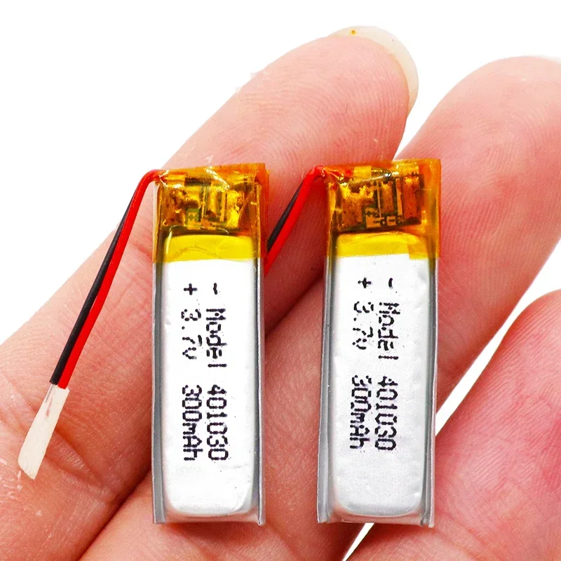 3.7V 300mAh 401030 Lithium Polymer Li-Po Li Ion Rechargeable Battery For MP3 MP4 MP5 GPS DVD Tablet Bluetooth Camera Lipo Cell