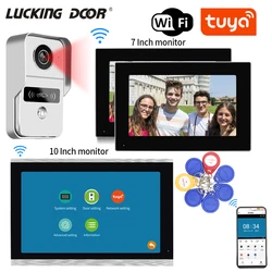 7 Inch Tuya Video Doorbell WiFi Outdoor Door Bell Waterproof IP65 Intercom Villa Smart Home Door Phone Camera Intercom System