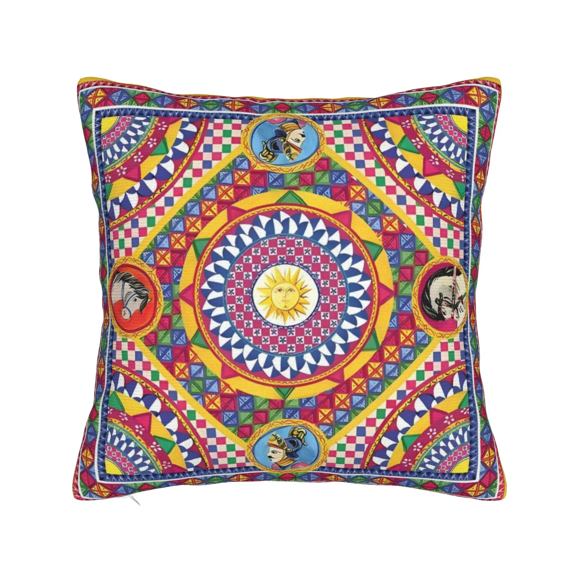 Italy Cute Print Sicilia Sicily Pillow Cover  Comfy Cushion Cover Novelty Pillow Case For Sofa Home Decoration