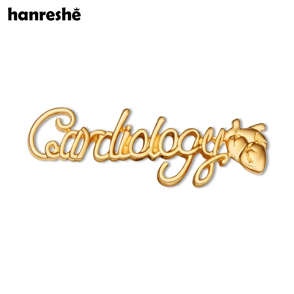 

Hanreshe Cardiology Cardiologist Brooch Pin Medical Doctor Nurse Lapel Backpack Charm Heart Badge Jewelry for Medicine Student