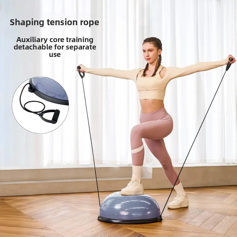 Wave Speed Balls, Semi-circular Balance Thickened Explosion-proof Yoga Fitness Balls, Pilates Foot Pedal, Household Hemisphere