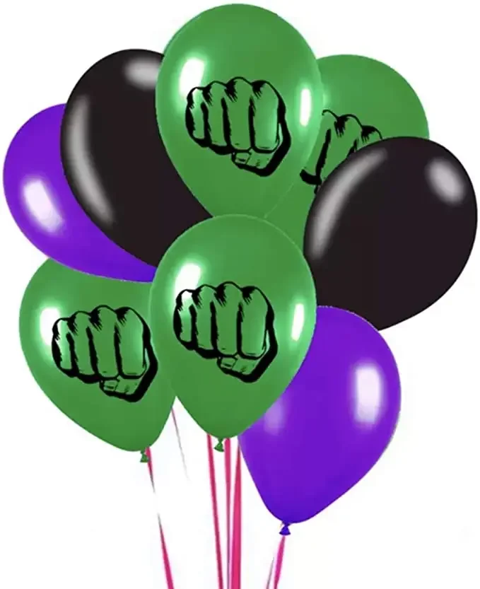 Super Hero Hulk Theme 12 inch Latex Balloon Happy Birthday Warred Party Supplies Baby Shower Decorations Boys Kids Toys