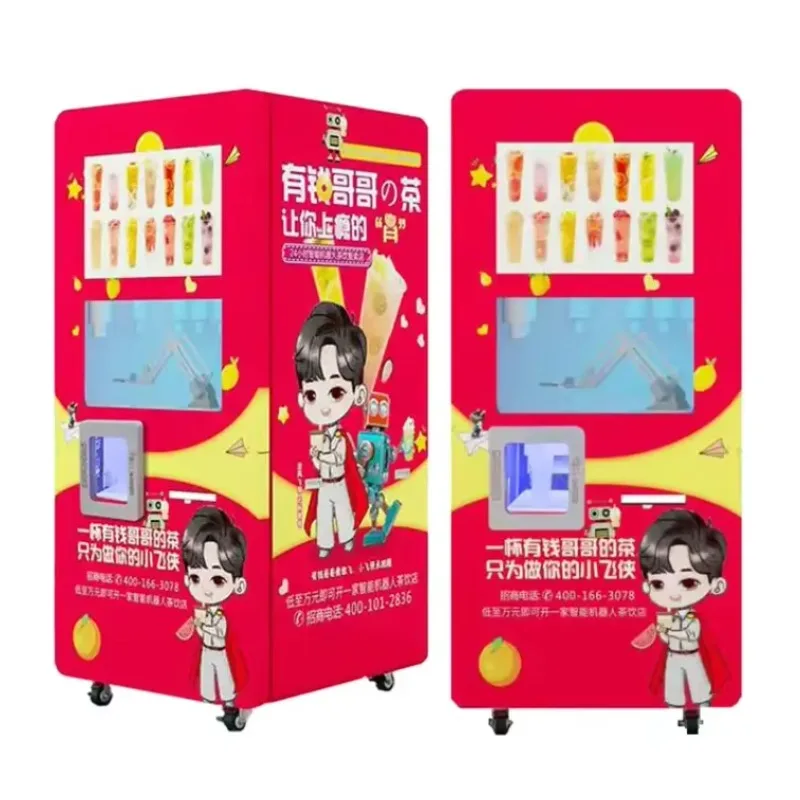 Customizable Full Automatic Vending Machine Multiple Fresh Jams With Card /cash/coin Payment System for School/bank/station