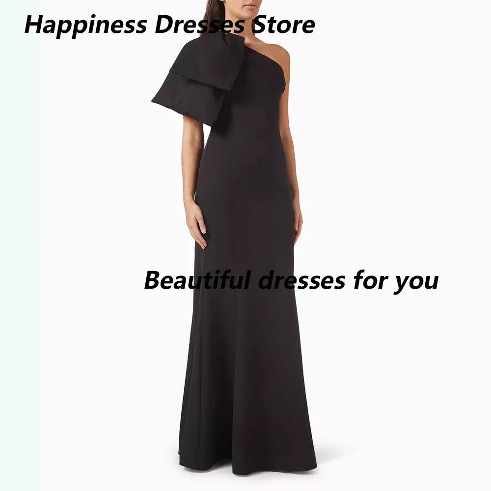 

Mermaid Evening Dresses Black One Shoulder Elegant Formal Gowns for Women Floor Length 2025 Trumpet Evening Gown Long Customized